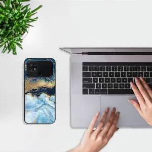 MY ART Ochranný kryt pre Xiaomi Poco C40 BLUE MARBLE (141)