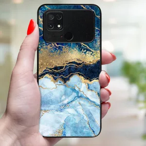 MY ART Ochranný kryt pre Xiaomi Poco C40 BLUE MARBLE (141)
