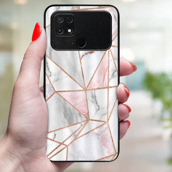 MY ART Ochranný kryt pre Xiaomi Poco C40 PINK MARBLE (143)