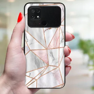 MY ART Ochranný kryt pre Xiaomi Poco C40 PINK MARBLE (143)