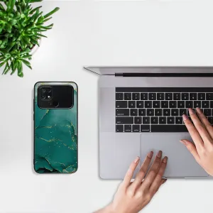 MY ART Ochranný kryt pre Xiaomi Poco C40 GREEN MARBLE (145)