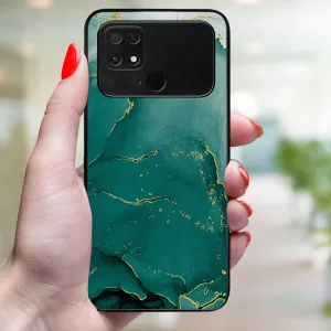 MY ART Ochranný kryt pre Xiaomi Poco C40 GREEN MARBLE (145)