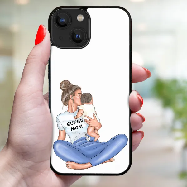 MY ART Ochranný kryt pre Apple iPhone 14 Plus SUPERMOM (112)
