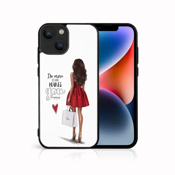 MY ART Ochranný kryt pre Apple iPhone 14 Plus RED DRESS (137)