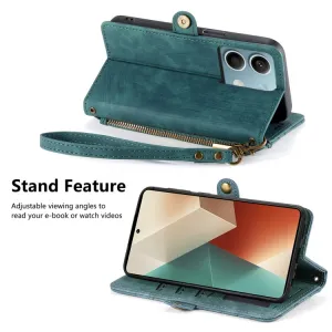 GEOM Peňaženkové puzdro pre Xiaomi Redmi Note 13 zelené