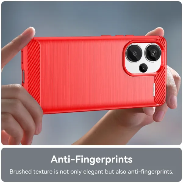 FLEXI TPU Ochranný kryt pre Xiaomi Redmi Note 13 Pro+ 5G červený