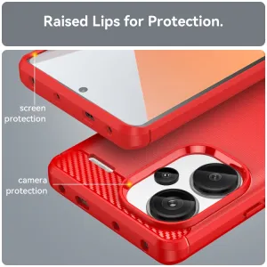 FLEXI TPU Ochranný kryt pre Xiaomi Redmi Note 13 Pro+ 5G červený
