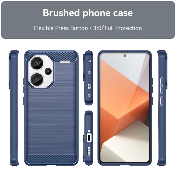 FLEXI TPU Ochranný kryt pre Xiaomi Redmi Note 13 Pro+ 5G modrý