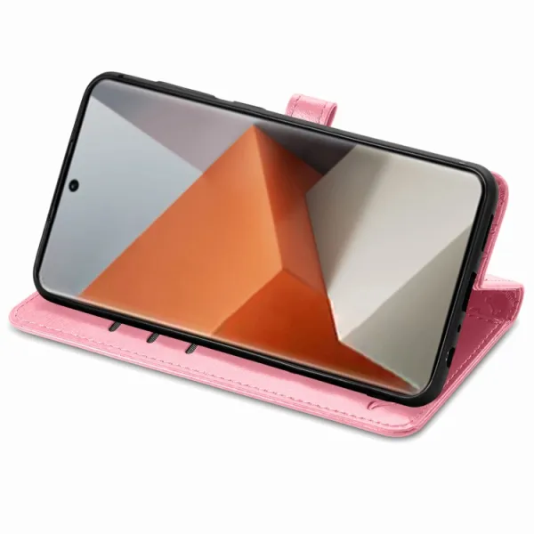 ART ANIMALS Peňaženkový obal pre Xiaomi Redmi Note 13 Pro+ 5G ružový