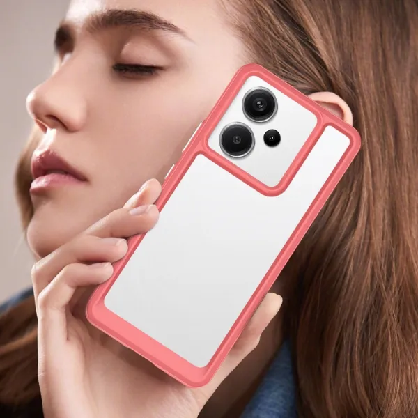 CRYSTAL Ochranný kryt Xiaomi Redmi Note 13 Pro+ 5G červený