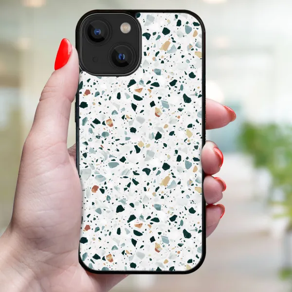 MY ART Ochranný kryt pre Apple iPhone 14 GREY TERRAZZO (163)