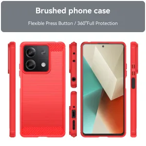 FLEXI TPU Ochranný kryt Xiaomi Redmi Note 13 5G červený