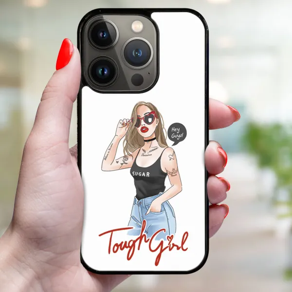 MY ART Ochranný kryt pre Apple iPhone 14 Pro Max TOUGH GIRL (131)