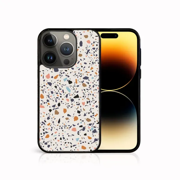 MY ART Ochranný kryt pre Apple iPhone 14 Pro Max BEIGE TERRAZZO (162)
