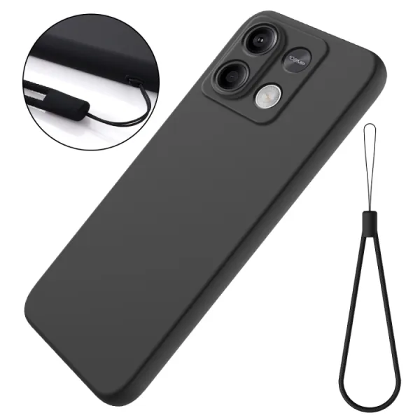 RUBBER Ochranný kryt pre Xiaomi Redmi Note 13 5G čierny
