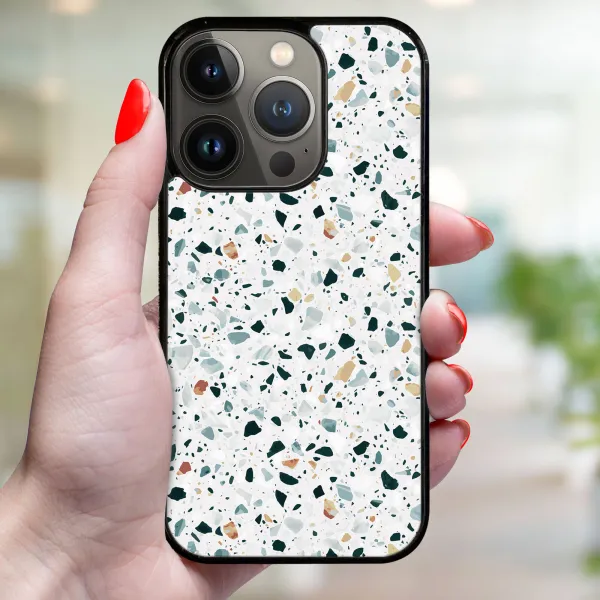 MY ART Ochranný kryt pre Apple iPhone 14 Pro Max GREY TERRAZZO (163)