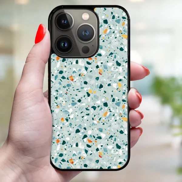 MY ART Ochranný kryt pre Apple iPhone 14 Pro Max BLUE TERRAZZO (164)