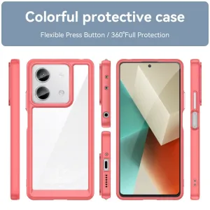 CRYSTAL Ochranný kryt pre Xiaomi Redmi Note 13 5G červený