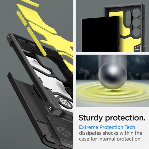 SPIGEN TOUGH ARMOR Ochranný kryt pre Samsung Galaxy S24 Ultra 5G čierny