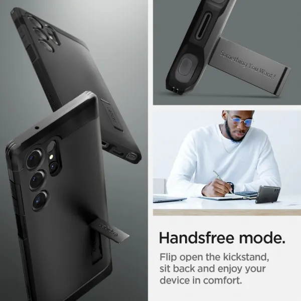SPIGEN TOUGH ARMOR Ochranný kryt pre Samsung Galaxy S24 Ultra 5G čierny