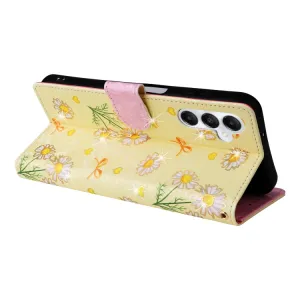FLOWERY Peňaženkové puzdro pre Samsung Galaxy A05s DAISY