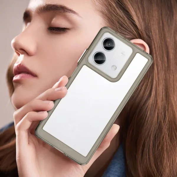 CRYSTAL Ochranný kryt pre Xiaomi Redmi Note 13 5G šedý