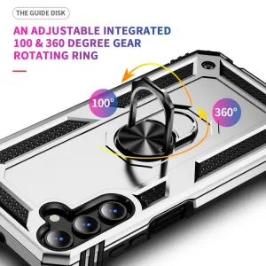 RING Kryt s držiakom pre Samsung Galaxy A15 / A15 5G strieborný