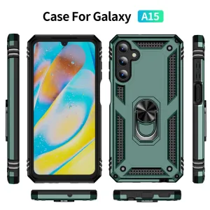 RING Kryt s držiakom pre Samsung Galaxy A15 / A15 5G zelený