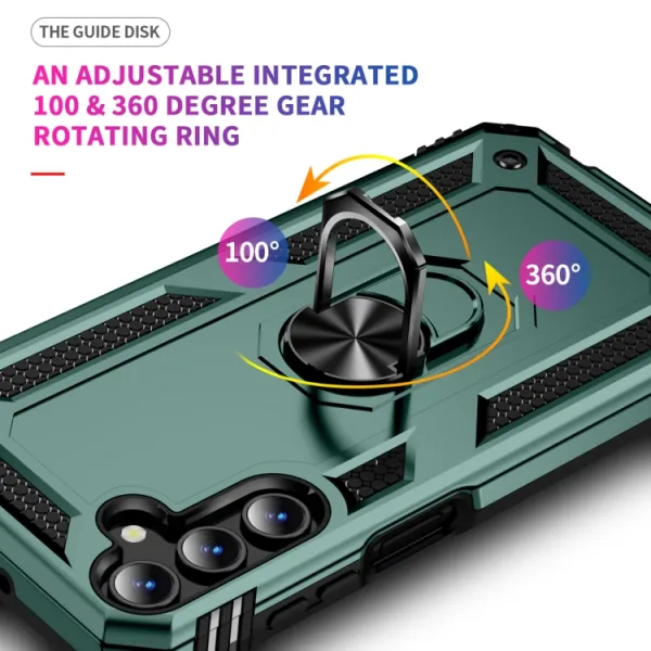 RING Kryt s držiakom pre Samsung Galaxy A15 / A15 5G zelený