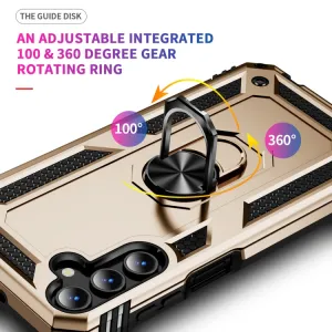 RING Kryt s držiakom pre Samsung Galaxy A15 / A15 5G zlatý