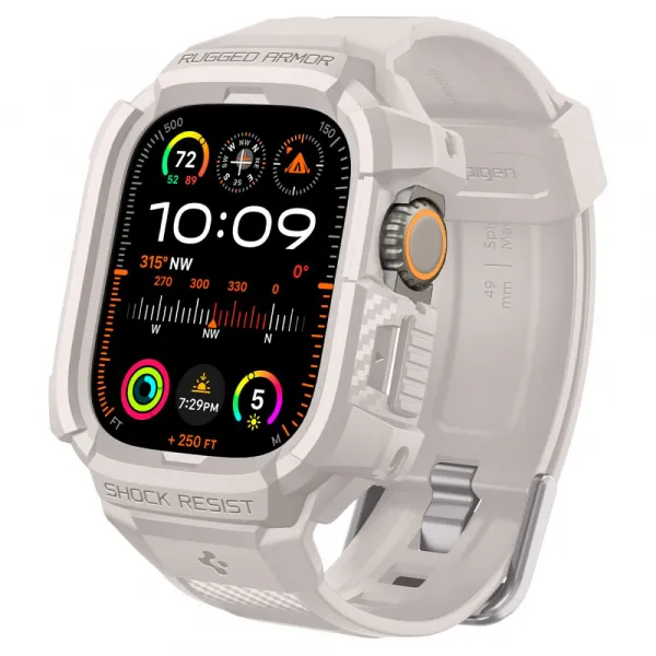 SPIGEN RUGGED ARMOR PRO Apple Watch Ultra 1 / 2 / 3 49mm DUNE BEIGE
