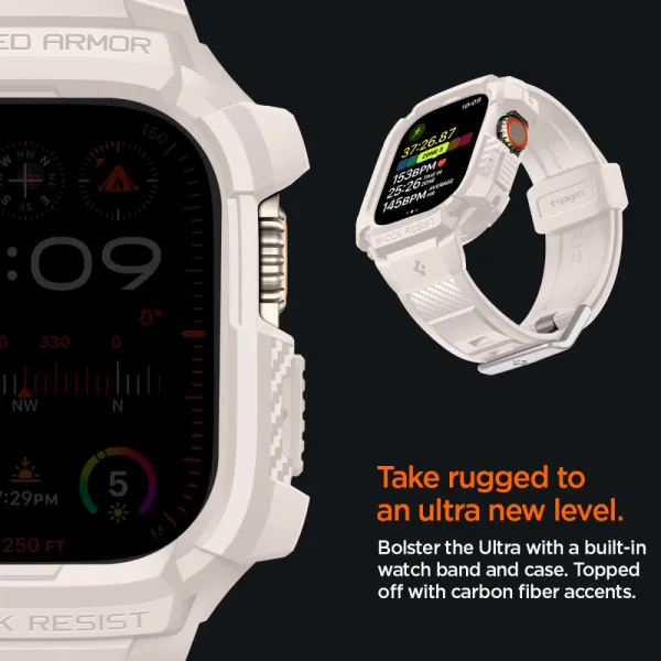 SPIGEN RUGGED ARMOR PRO Apple Watch Ultra 1 / 2 / 3 49mm DUNE BEIGE