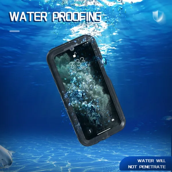 SOLID Obojstranný kryt pre Samsung Galaxy A15 / A15 5G čierny