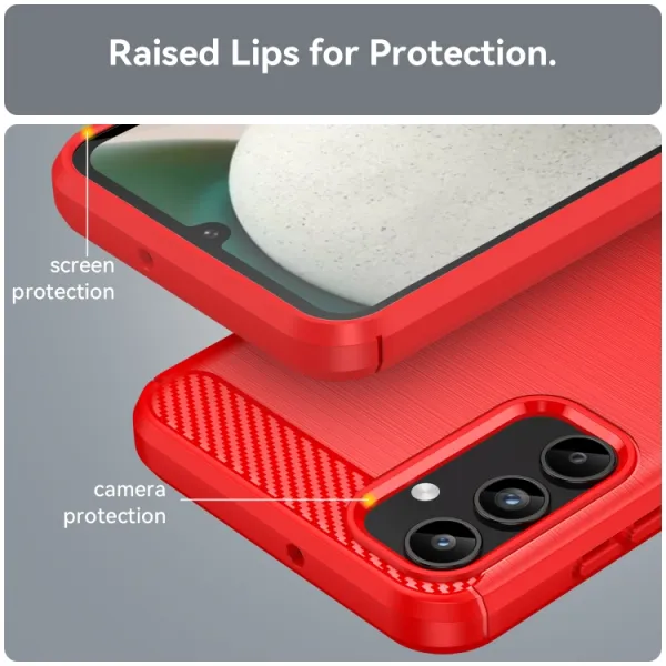 FLEXI TPU Ochranný kryt Samsung Galaxy A15 / A15 5G červený