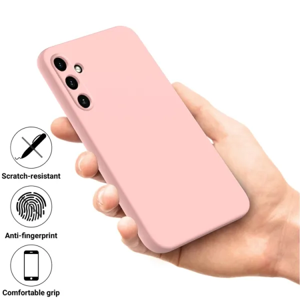 RUBBER Ochranný kryt pre Samsung Galaxy A15 / A15 5G ružový