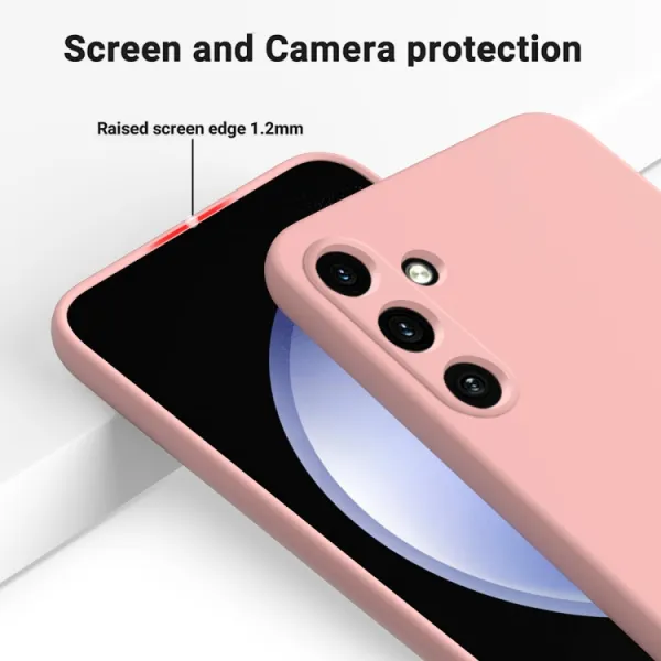 RUBBER Ochranný kryt pre Samsung Galaxy A15 / A15 5G ružový
