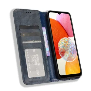 BUSINESS Peňaženkový kryt pre Samsung Galaxy A15 / A15 5G modrý