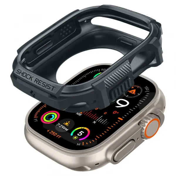 SPIGEN RUGGED ARMOR Obal na hodinky Apple Watch Ultra 1 / 2 49mm DARK GREY