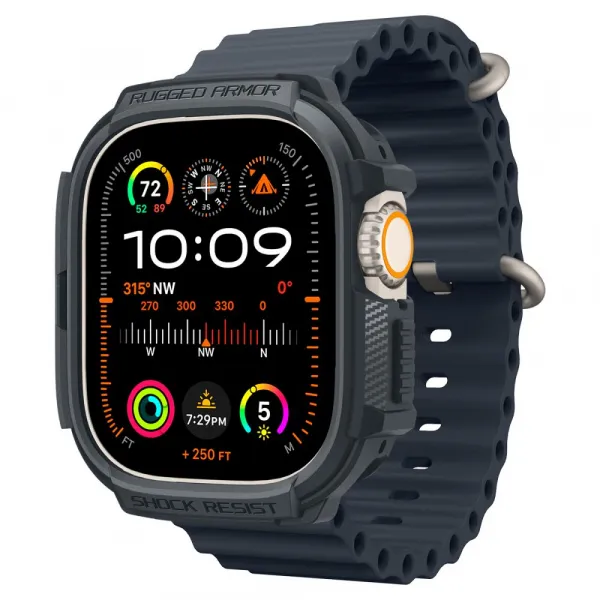 SPIGEN RUGGED ARMOR Obal na hodinky Apple Watch Ultra 1 / 2 49mm DARK GREY