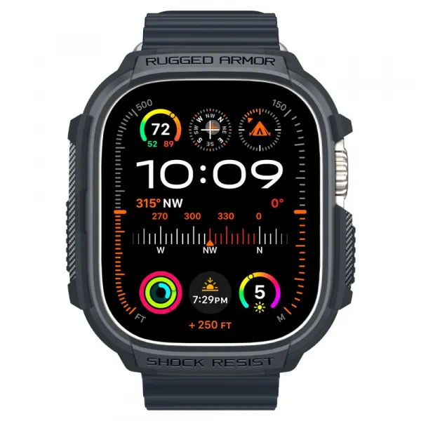 SPIGEN RUGGED ARMOR Obal na hodinky Apple Watch Ultra 1 / 2 49mm DARK GREY