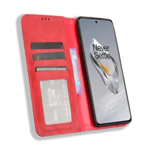 BUSINESS Peňaženkový kryt pre OnePlus 12 červený