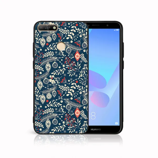 MY ART Kryt s vianočným dizajnom Huawei Y6 Prime 2018 MISTLETOE (070)