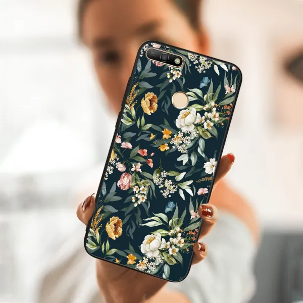 MY ART Ochranný kryt pre Huawei Y6 Prime 2018 FLORAL (158)