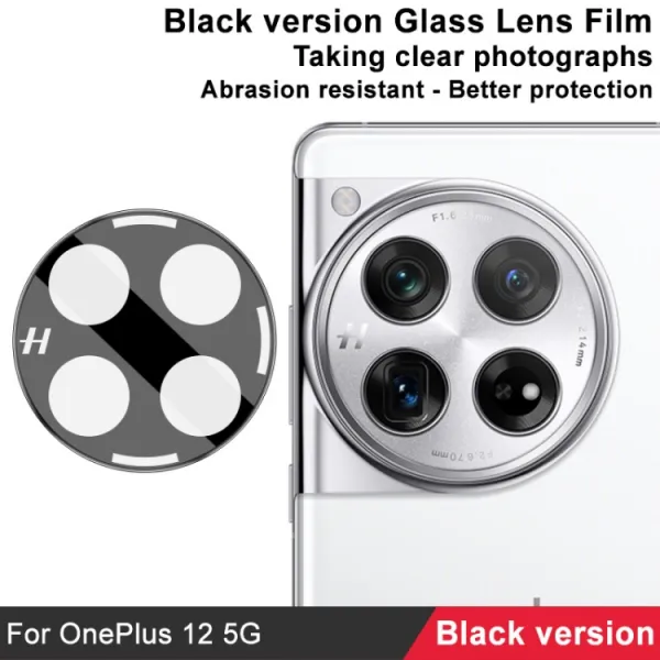 IMAK FULL COVER Sklo pre fotoaparát OnePlus 12 čierne