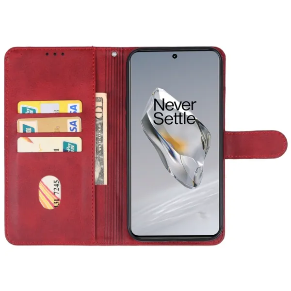 SMOOTH Peňaženkové puzdro pre OnePlus 12 červené