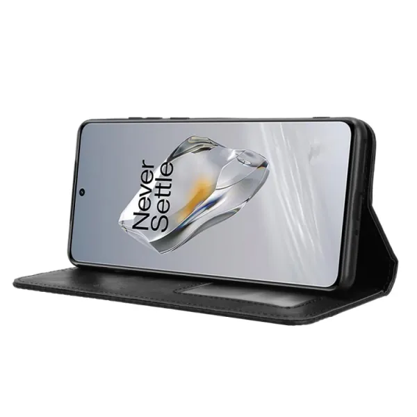 BUSINESS Peňaženkový kryt pre OnePlus 12R čierny