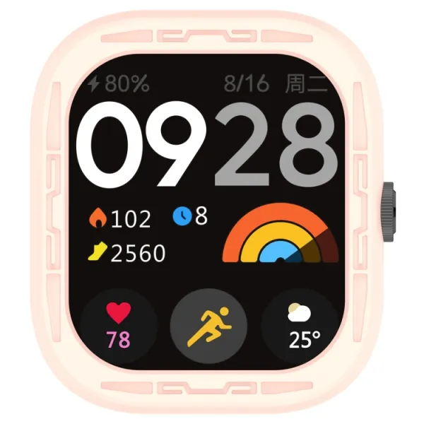 TPU HALF COVER Kryt pre Redmi Watch 4 ružový