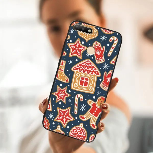 MY ART Kryt s vianočným dizajnom Huawei Y6 Prime 2018 CHRISTMAS (069)