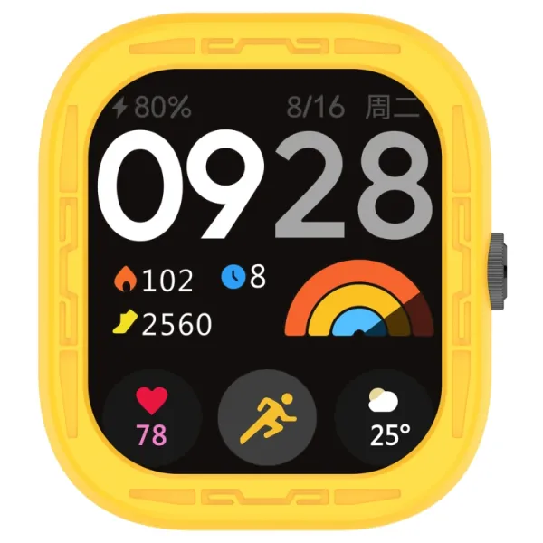 TPU HALF COVER Kryt pre Redmi Watch 4 žltý