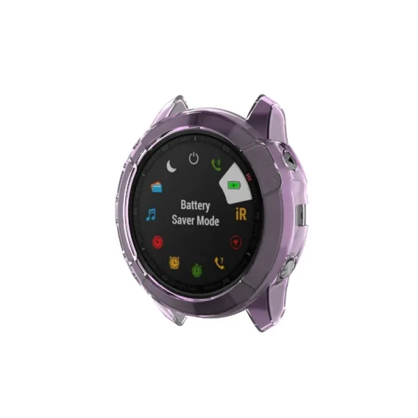 TPU HALF COVER Kryt pre Garmin Fenix 6X / 6X Pro fialový